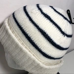 Rag & Bone Sam Striped Lambswool Cuffed Beanie